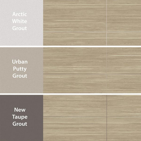 Merola Tile Larchwood Alder 15-3/4 in. x 47-1/4 in. Fluted Ceramic
