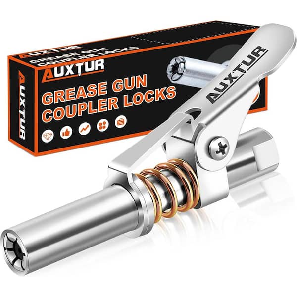 AUXTUR Grease Gun Coupler Upgraded Version, Suitable for Diameters Greater Than 14mm, Upgrade to 14000 PSI