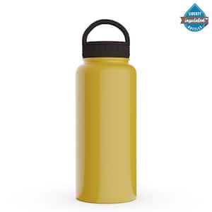 32 oz. Dijon Insulated Stainless Steel Water Bottle with D-Ring Lid