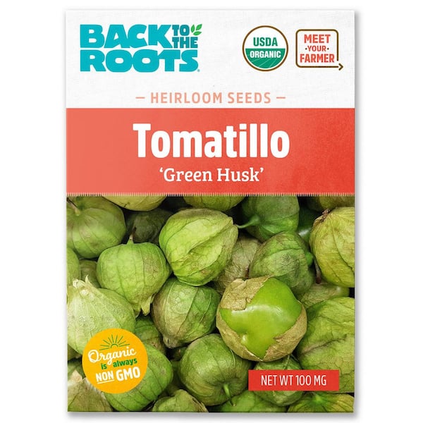 (1-Pack) Organic Tomatillo 'Green Husk' Seed