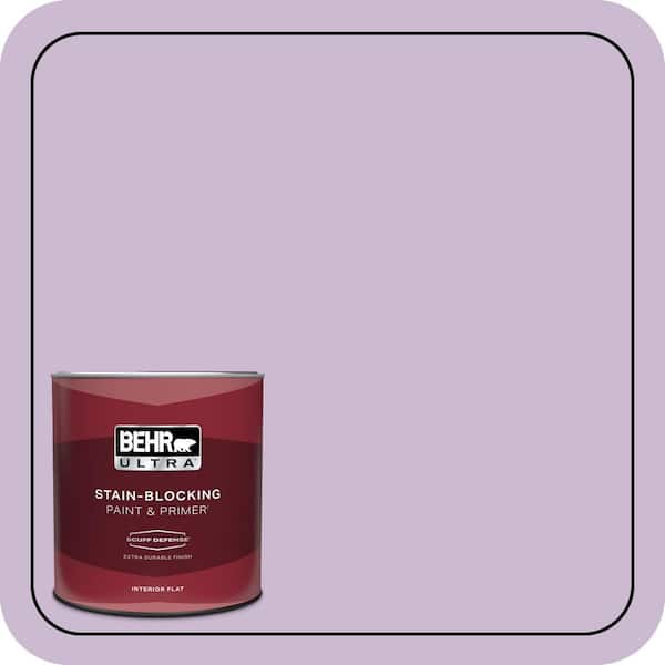 BEHR ULTRA 1 qt. #660C-3 Sweet Petal Extra Durable Flat Interior Paint & Primer