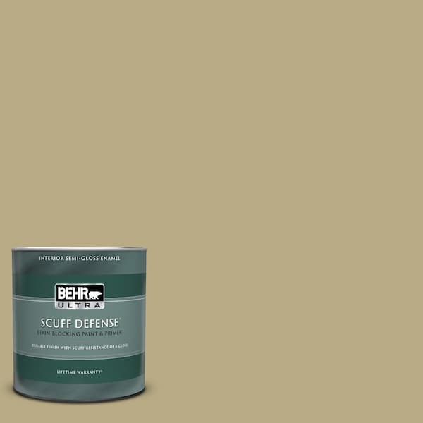 BEHR ULTRA 1 qt. #PPU8-08A Makrut Lime Extra Durable Semi-Gloss Enamel Interior Paint & Primer