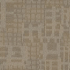 Yates - Case - Beige Commercial/Residential 24 x 24 in. Glue-Down Carpet Tile Square (72 sq. ft.)