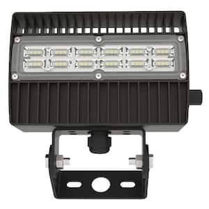 20-Watt Equivalent 2080 Lumen 120° Degree Black Dusk to Dawn Integrated LED Flood Light with U-Bracket (1-Pack)