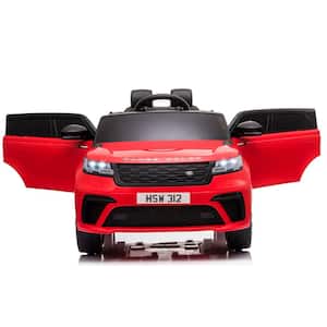 12-Volt Kids Ride On Car Licensed Land Rover Battery Powered Electric Vehicle Toy with Remote Control, Red