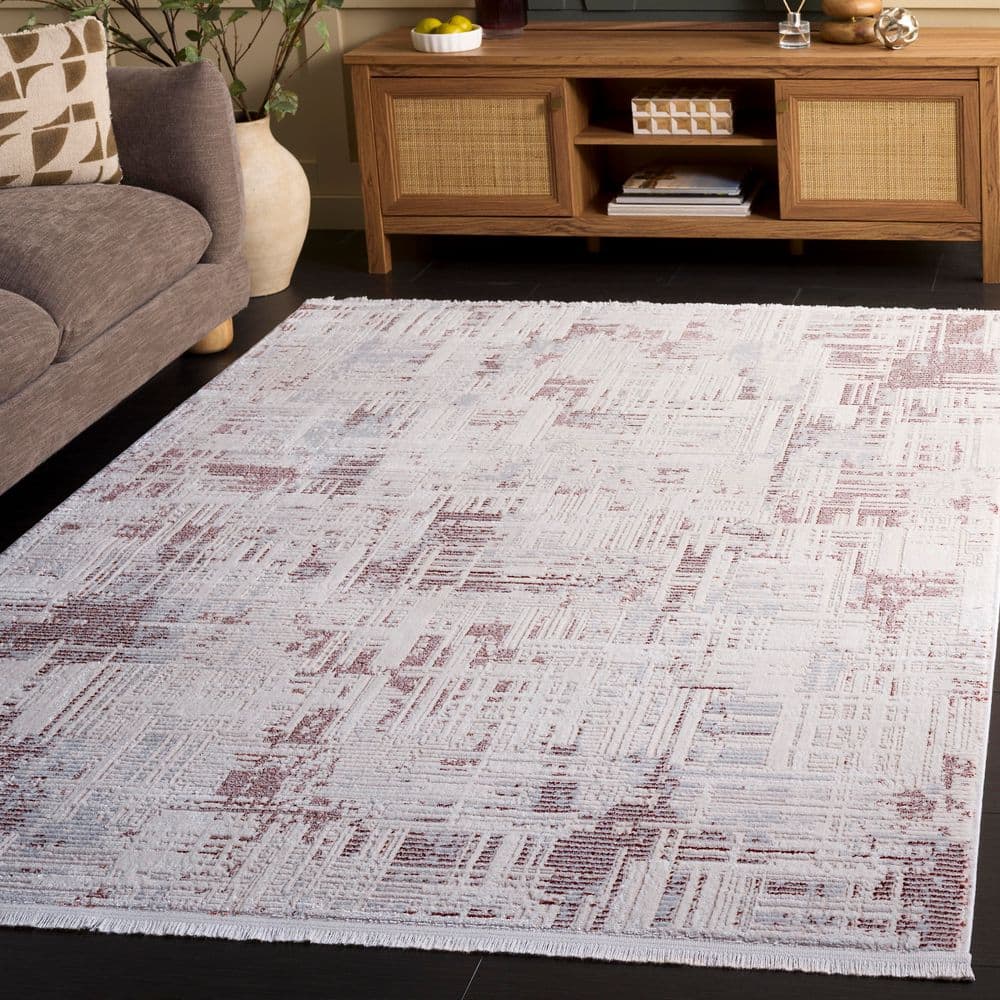 Whisper 8 ft. x 10 ft. Rust/Ivory Monochrome Marle Area Rug price history on PriceWatchPro
