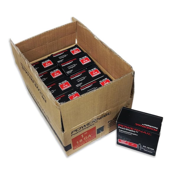 18-Gauge 1/4 Crown PowerStaples™ Flooring Staples - POWERNAIL