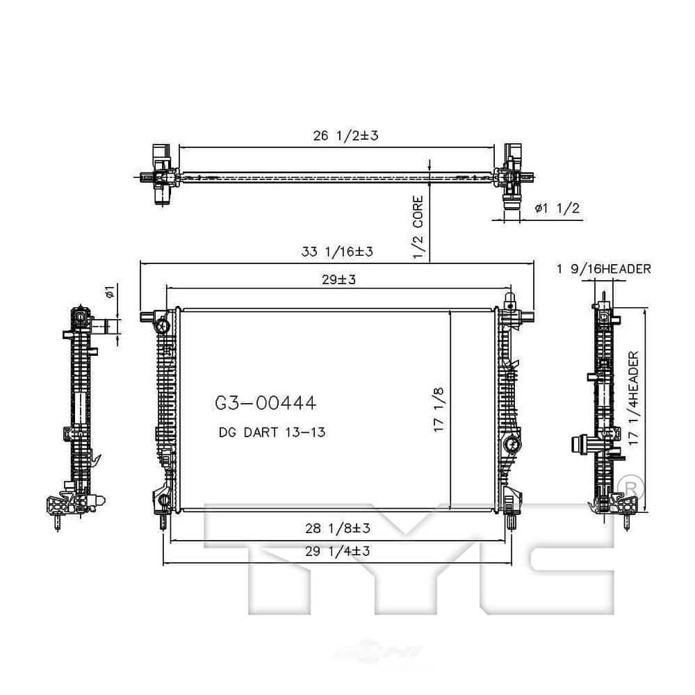 TYC Radiator 13323 - The Home Depot