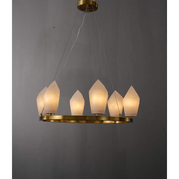 Modern Chandelier 14 in.5-Lights Gold Chandelier for Dining Room, Living Room, Foyer, Bedroom