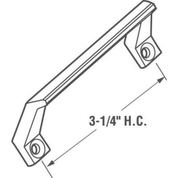 Sash Lift, Diecast, White, Powder coated, 1-1/8 in. projection