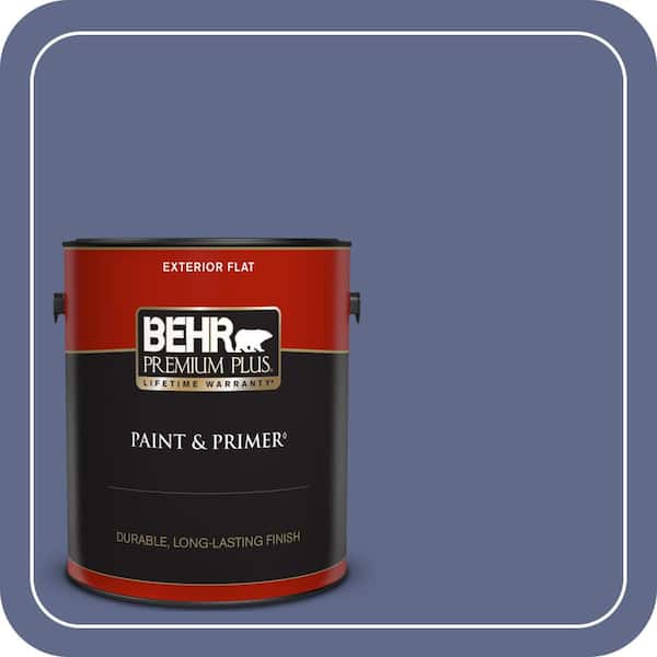 BEHR PREMIUM PLUS 1 gal. #S540-6 Dangerously Elegant Flat Exterior Paint & Primer