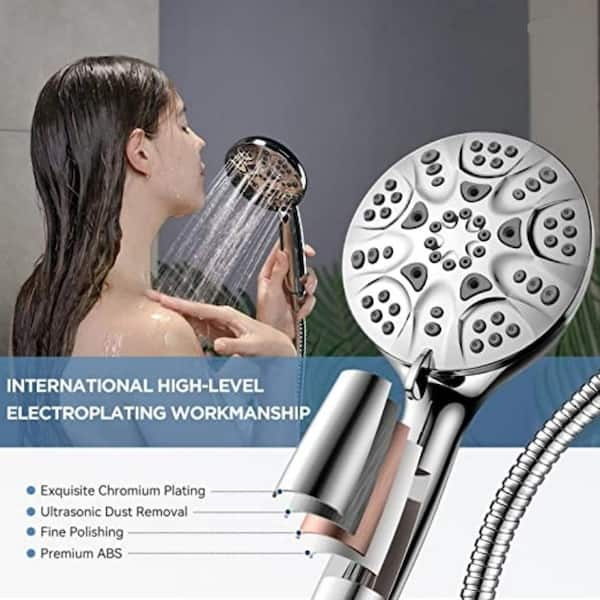 Wall Mounted Shower Head Holder, Plastic+plating Holder