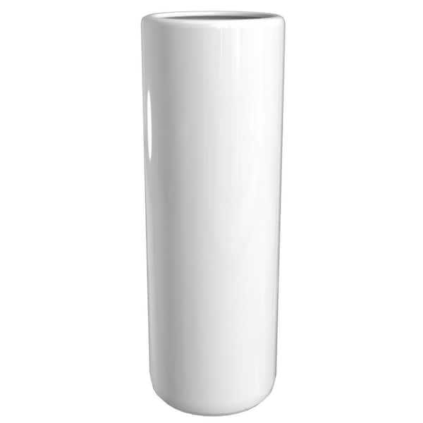 24 in. White Porcelain Umbrella Stand