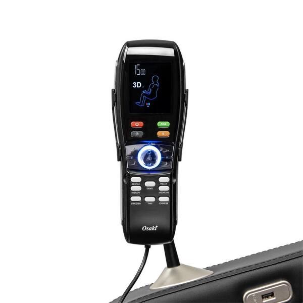 TITAN Hiro LT Series Black Faux Leather Reclining 3D Massage