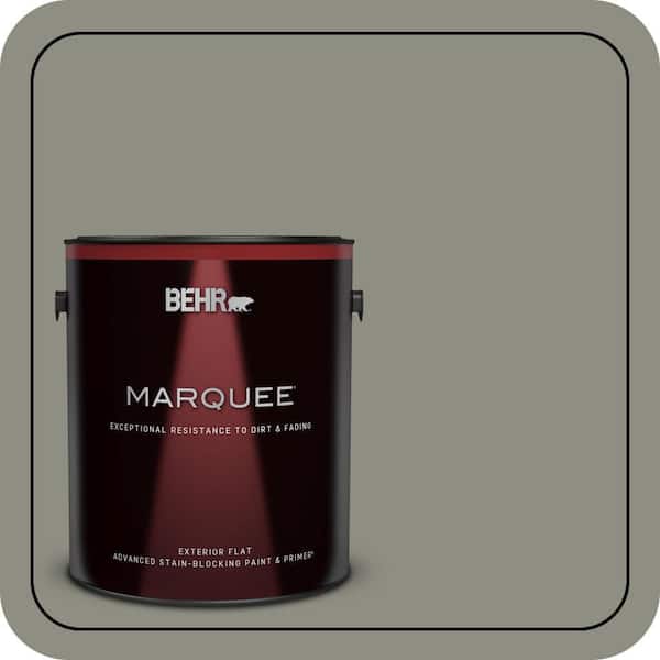 BEHR MARQUEE 1 gal. #N370-5 Incognito Flat Exterior Paint & Primer