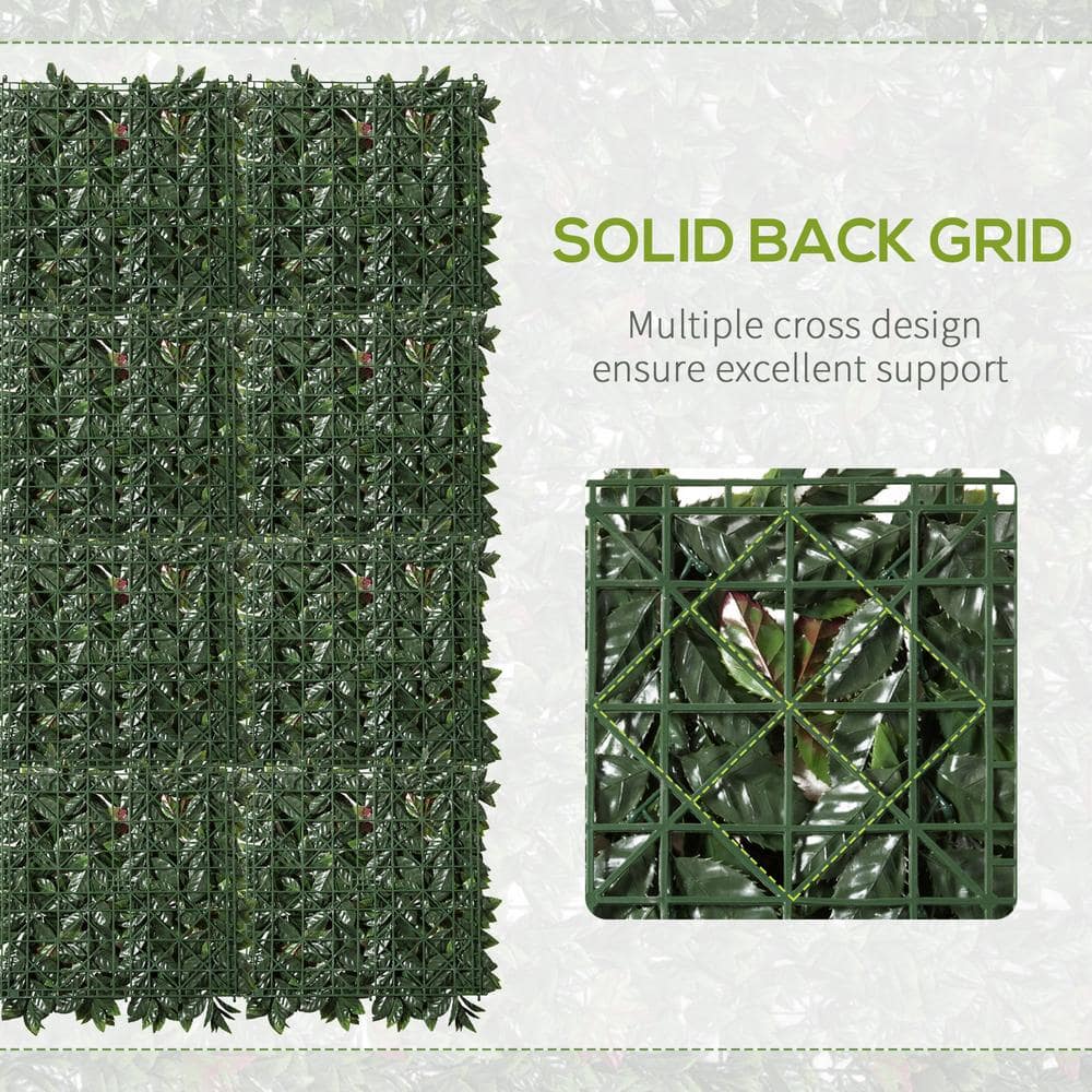 53 cm Green Boxwood Artificial Outdoor Privacy Hedge