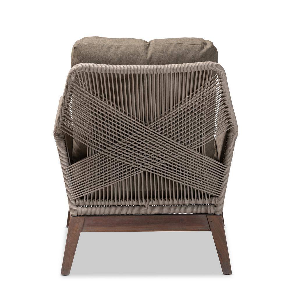Gray Handcrafted Metal Accent Chair with Spot Pattern