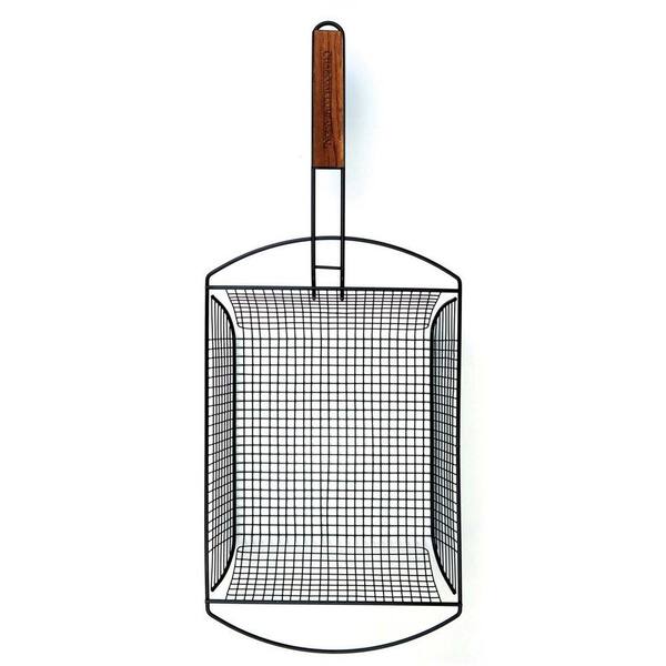 Charcoal Companion Non-Stick Shaker Basket with Removable Handle
