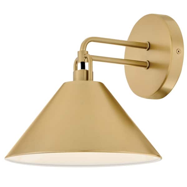 Milo 1-Light Lacquered Brass Sconce