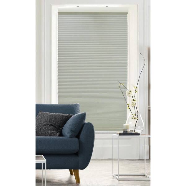 Radiance Slate Gray Cordless Light Filtering Cellular Shade - 35 in. W x 72 in. L (Actual Size 34.5 in. W x 72 in. L)