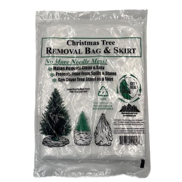 Home Accents Holiday Christmas Tree Removal Bag and Skirt