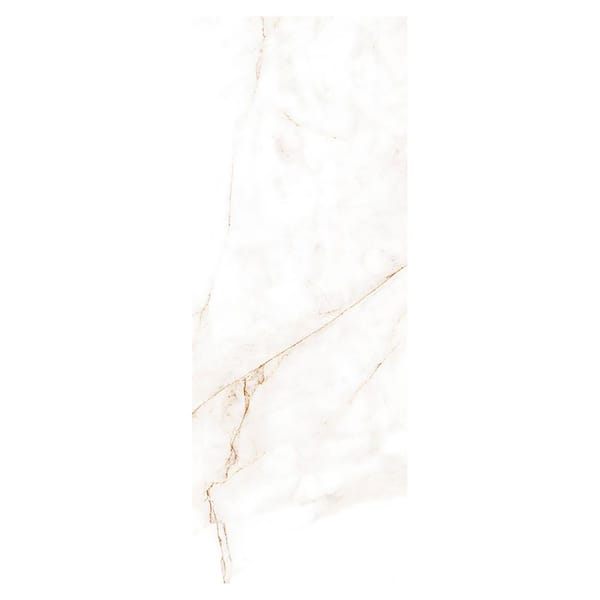 Giorbello Spanish Mirage 4 in. x 12 in. x 9mm Marble Porcelain Floor and Wall Tile Gold Sample