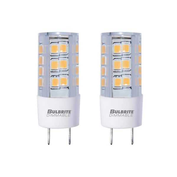 40 - Watt Equivalent Soft White Light T6 (GY8) Bi-Pin, Dimmable Clear LED Light Bulb 3000K (2-Pack)