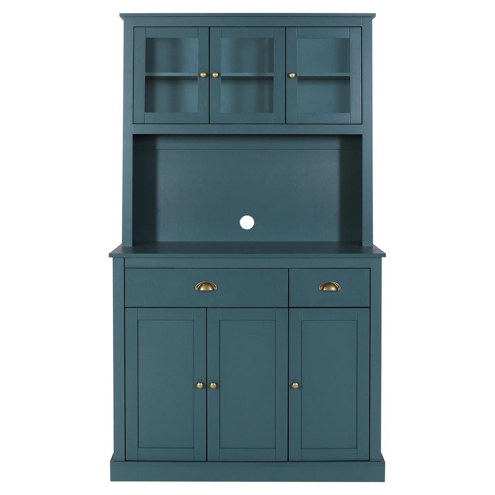 VEIKOUS 71 in. H Blue Kitchen Storage Pantry Storage Closet