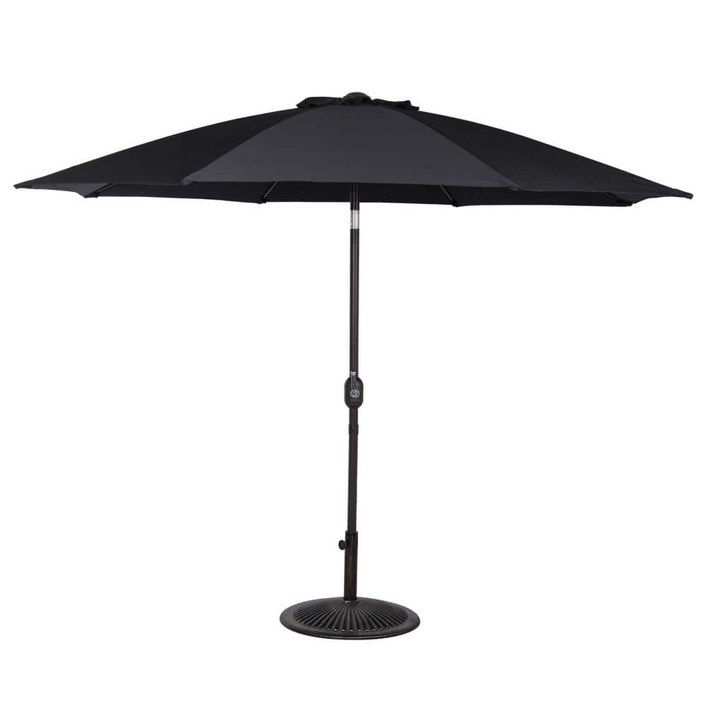 Wildaven 10 ft. Market Outdoor Patio Umbrella Table with Push Button