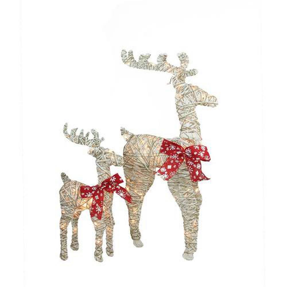 lighted reindeer home depot