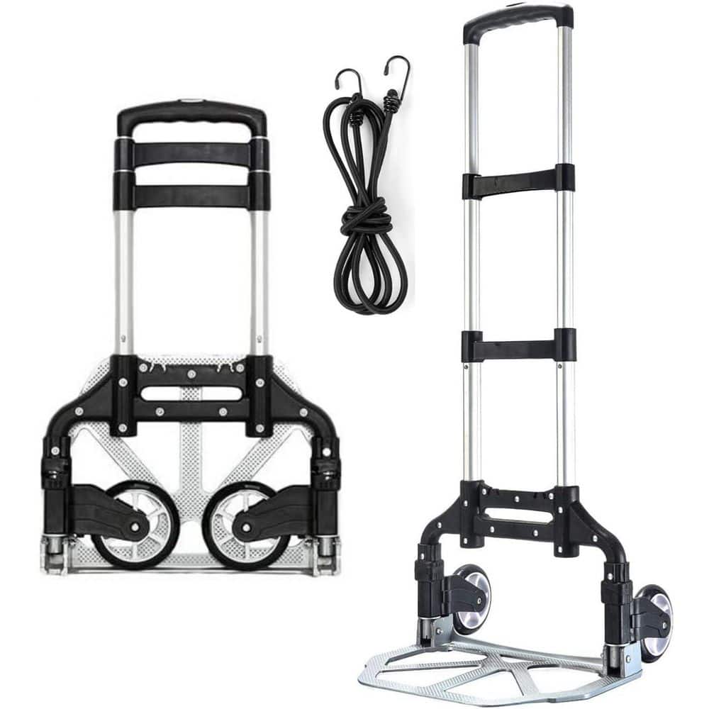 Wudkey Foldable Luggage Cart with Wheels, Lightweight Aluminum