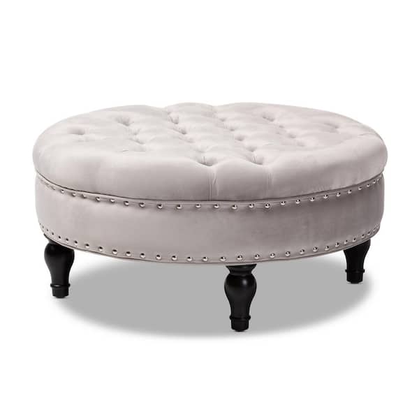 Palfrey Slate Gray Ottoman
