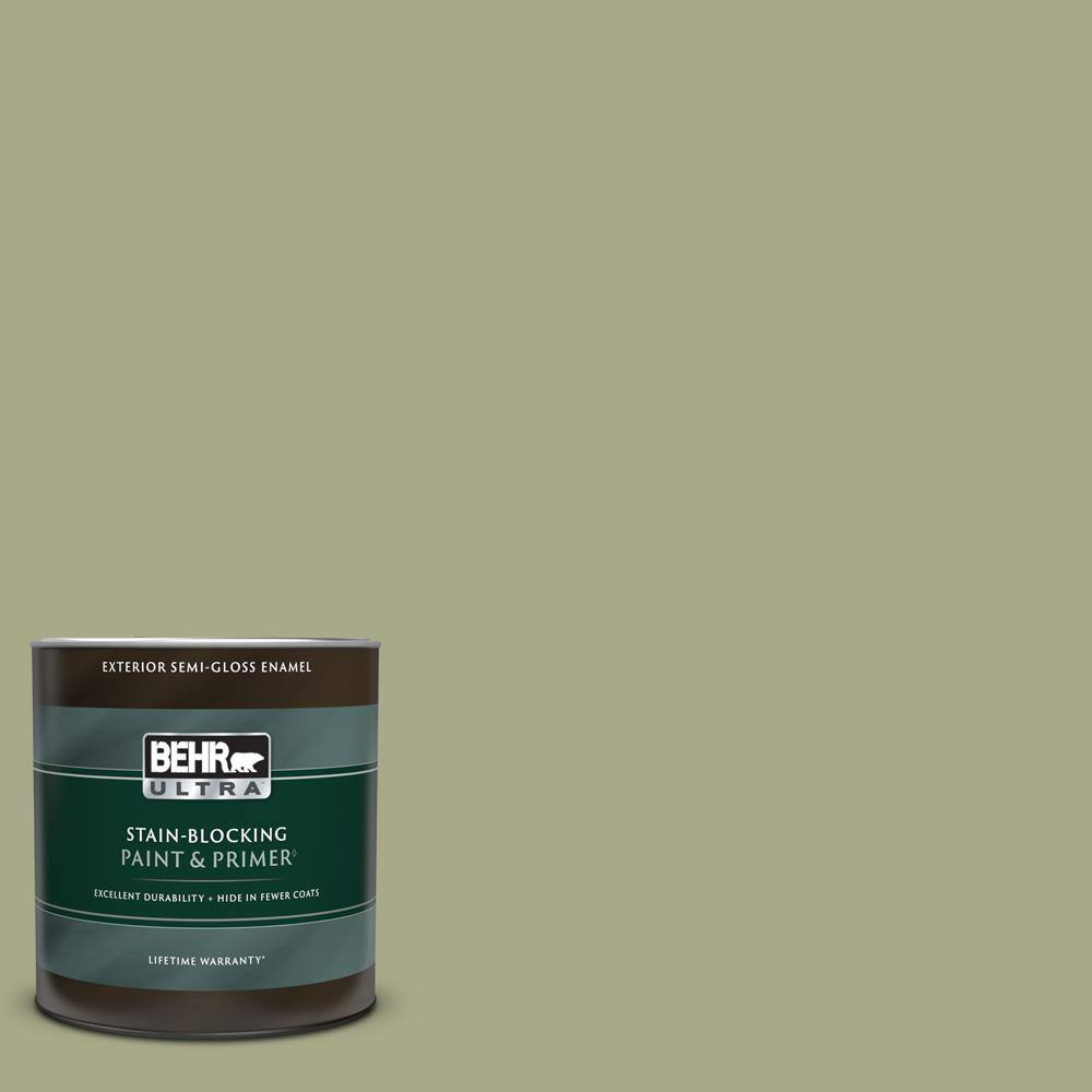 BEHR ULTRA 1 qt. S3604 Meditation Time SemiGloss Enamel Exterior