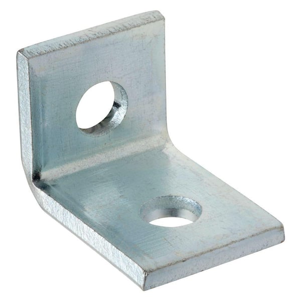 Superstrut 2-Hole 90 Degree Angle Strut Bracket - Silver Galvanized