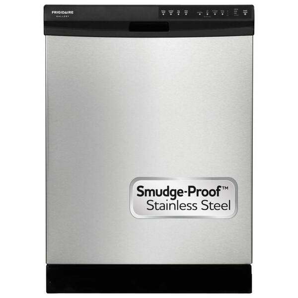 Frigidaire Front Control Built-In Dishwasher with OrbitClean Spray in Stainless Steel