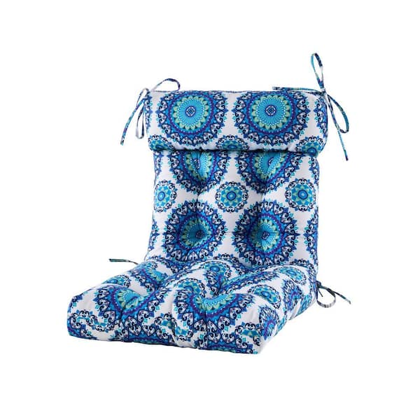 Adirondack Cushions, 43x21x4"Wicker Tufted Cushion for High Back Chair, Indoor/Outdoor Patio Furniture