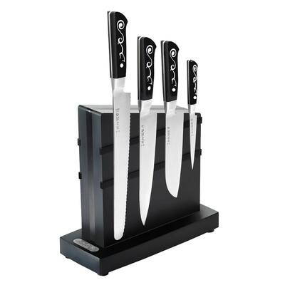 I.O. Shen 4-Piece Stainless Steel Knives Set with Magnet Knife Block