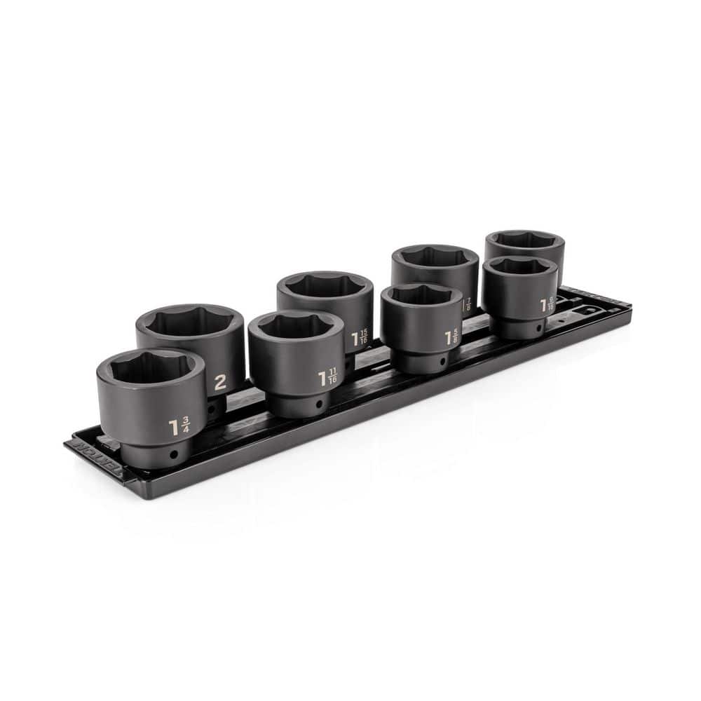 1/2 Inch Drive 6-Point Impact Socket Set with Rails and Tray, 8-Piece (1-9/16-2 in. ) price history on PriceWatchPro
