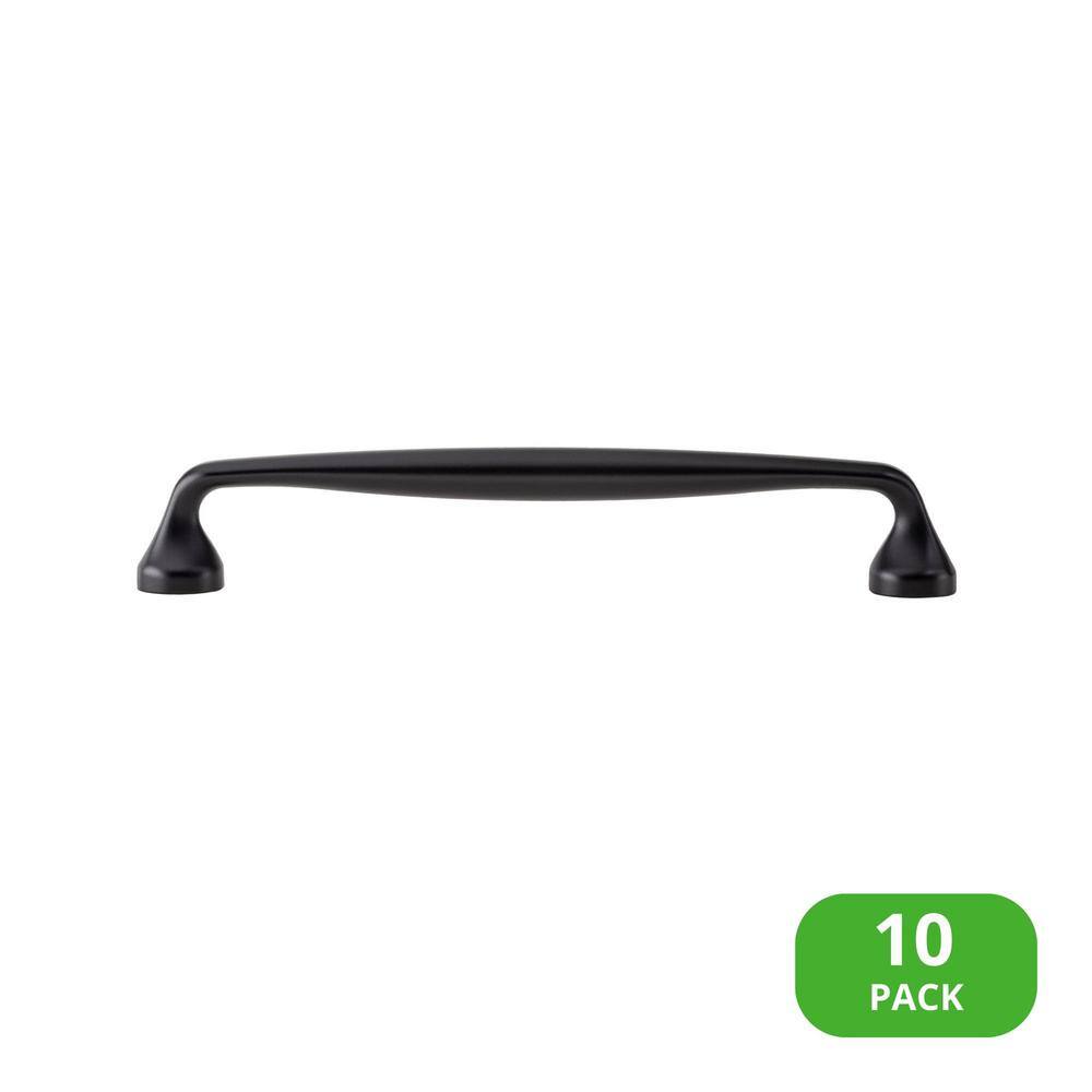 10-Pack Mason 6-1/4 in. (159 mm) Center-to-Center Classic Matte Black Bar Drawer Pull price history on PriceWatchPro