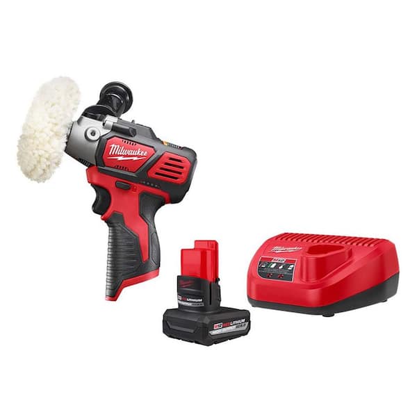 M12 12V Lithium-Ion Cordless Variable Speed Polisher/Sander with HIGH OUTPUT XC5. 0 Starter Kit