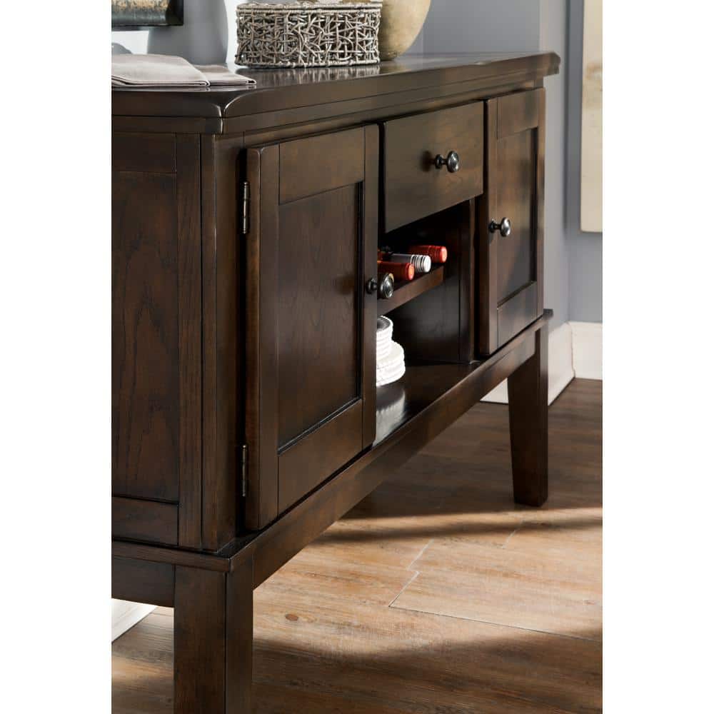 Haddigan Transitional Dark Brown Oak Dining Server