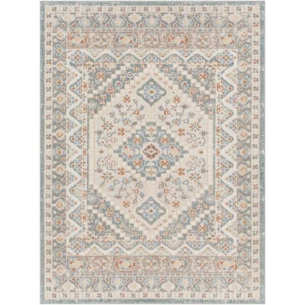 Artistic Weavers Santana Gray 4 ft. x 6 ft. Medallion Indoor Area Rug