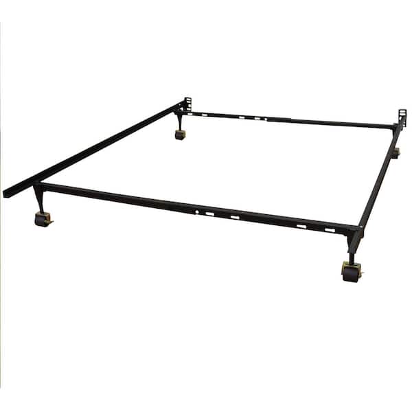 Hercules Hercules Standard Adjustable Bed Frame with 4 Legs and Locking Rug Rollers, Twin, Twin XL, Full, Full XL and Queen