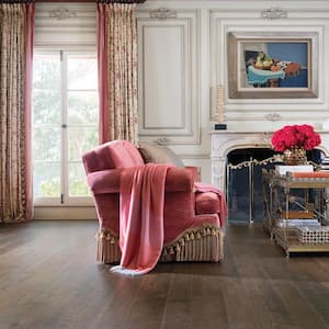 Sunset Hickory 1/2 in. T x 5 & 7 in. W Water Resistant Distressed Engineered Hardwood Flooring (24.9 sq. ft./case)
