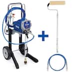 Magnum X7 Cart Airless Paint Sprayer with 4 ft. whip hose and Pressure Roller Kit