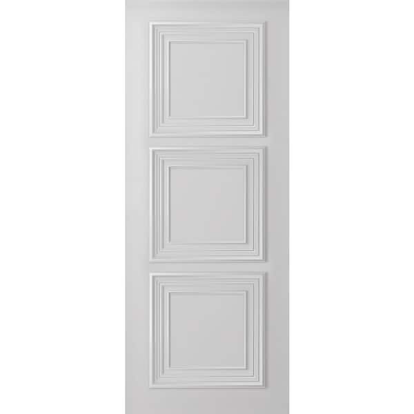 Palazzo 3 32 in. x 80 in. No Bore Primed Solid Composite Core Wood Interior Door Slab