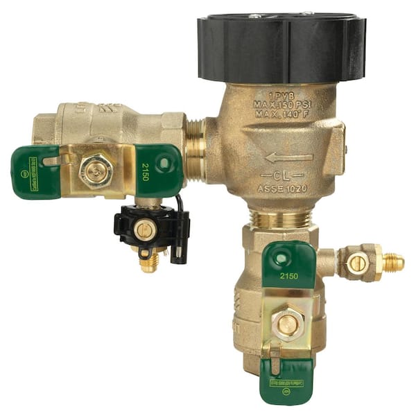 Watts 1 in. Bronze Anti-Siphon Pressure Vacuum Breaker with Quarter Turn Shutoffs and Tee Handles, Freeze Sensor