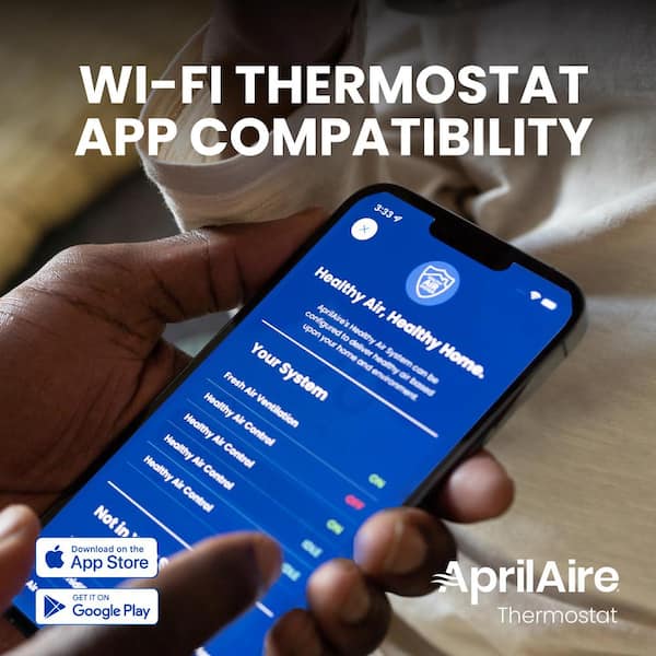 AprilAire 7-Day Universal Wi-Fi Programmable Thermostat with Color  Touchscreen, Compatible with  Alexa and Google Assistant 8920W - The  Home Depot