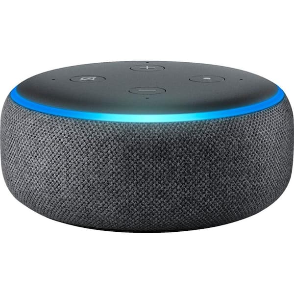 Amazon Echo Dot in Charcoal (Gen 3) B07FZ8S74R - The Home Depot