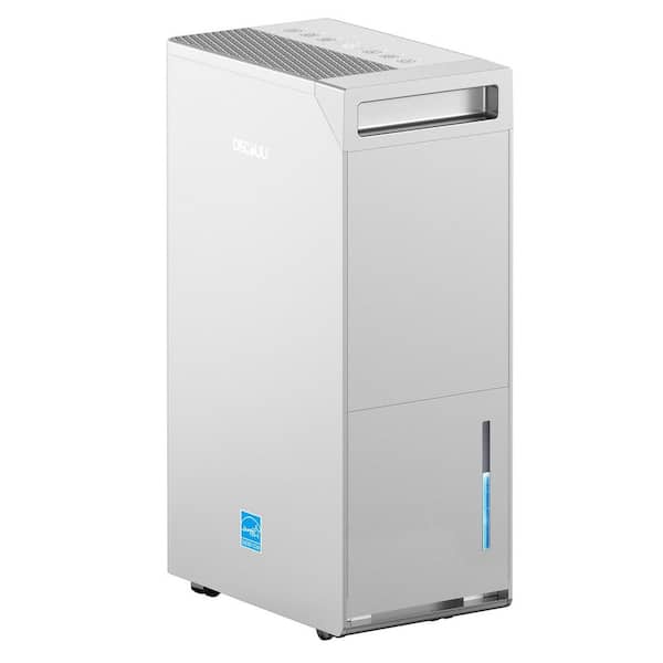 100 pt. 6,000 sq. ft. Energy Star Dehumidifier for Basement in White with Pump, Bucket, Drain Hose, Timer, Sleep Mode